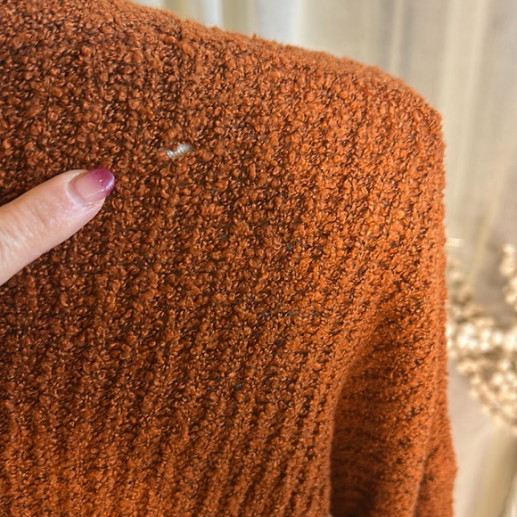 Urban Heritage Cardigan Sweater Burnt Orange Sz Small - Picture 4 of 6